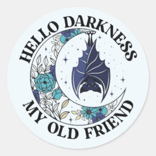 Pegatinas de Vampire Bat Quarter Moon