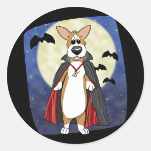 Pegatinas de Vampire Corgi