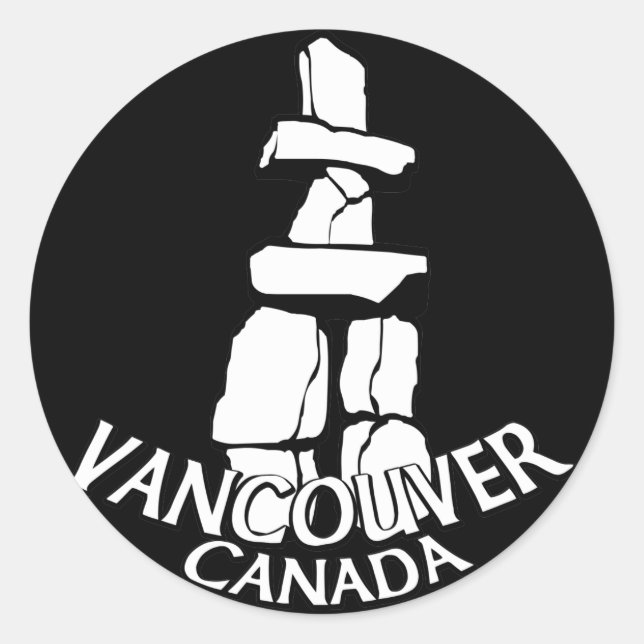 Pegatinas de Vancouver Canadá arte emblemático de  (Anverso)