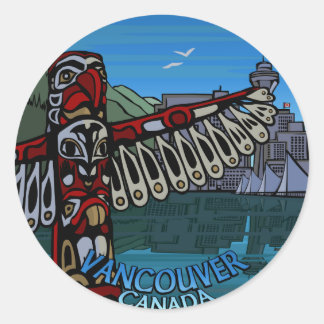 Pegatinas de Vancouver Canadá arte emblemático de 