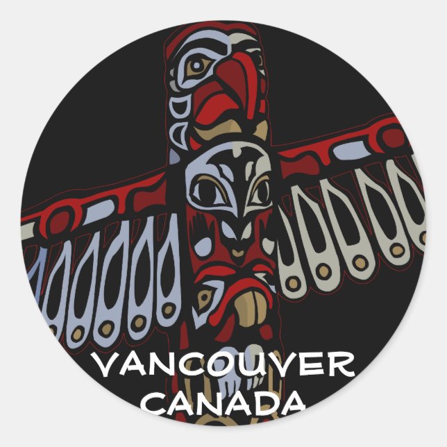 Pegatinas de Vancouver Canadá: arte emblemático de (Anverso)