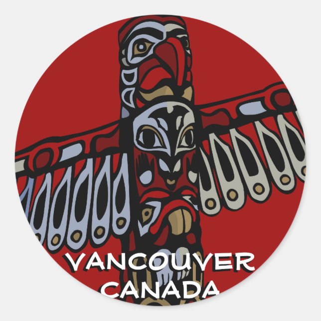 Pegatinas de Vancouver Canadá: arte emblemático de (Anverso)