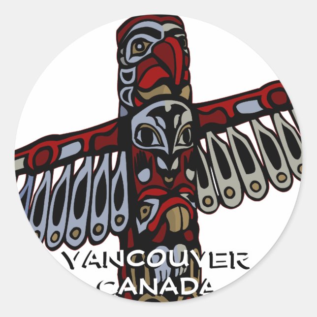 Pegatinas de Vancouver Canadá: arte emblemático de (Anverso)