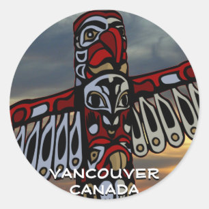 Pegatinas de Vancouver Canadá: arte emblemático de