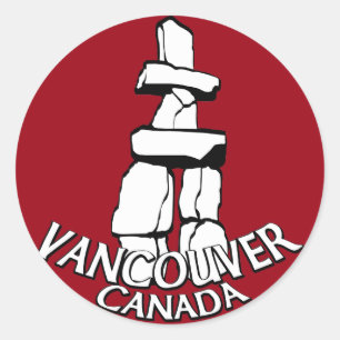 Pegatinas de Vancouver Canadá arte emblemático de 