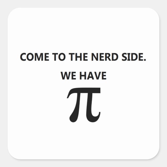 pegatinas de "Ven al nerd" (Anverso)