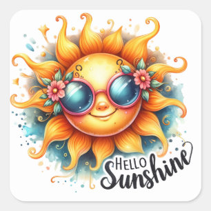 Pegatinas de verano de Hello Sunshine