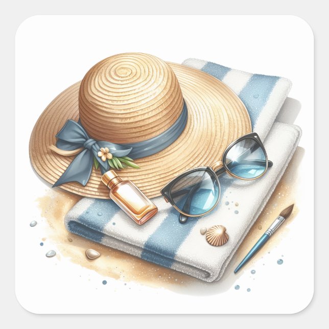 Pegatinas de verano divertidos (Anverso)