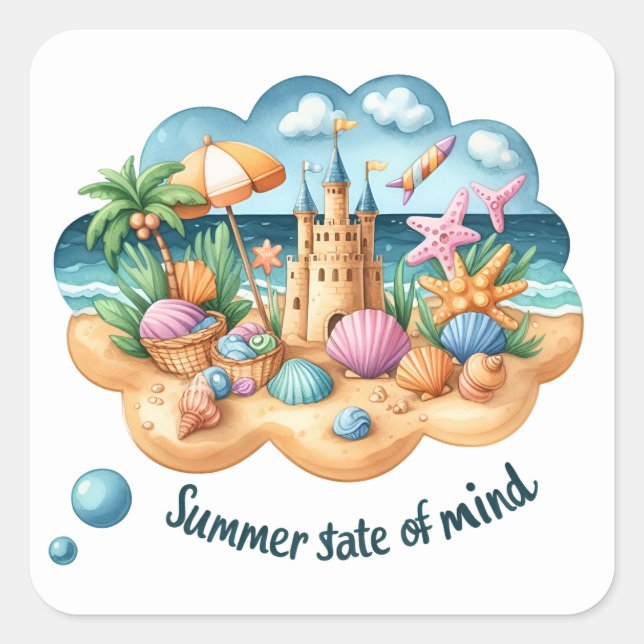 Pegatinas de verano divertidos (Anverso)