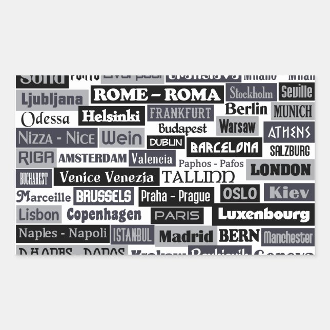 Pegatinas de Viajeros de Europa (Anverso)