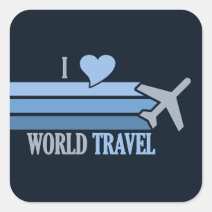 Pegatinas de Viajes del Mundo, personalizable