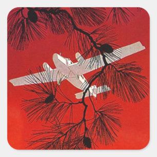 Pegatinas de Viajes Vintage Avión Prop. FW Whats