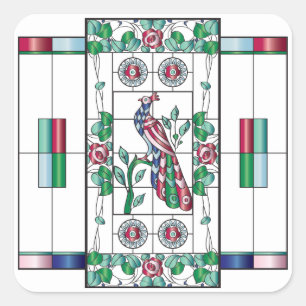 Pegatinas de vidrio de Mah Jongg Seted