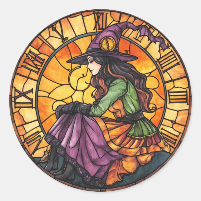 Pegatinas de Vidrio Steampunk de Halloween (Anverso)
