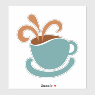 Pegatinas de vinílico corte Personalizado en taza