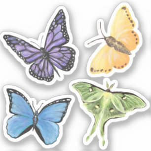 Pegatinas de vinílico de mariposas variadas