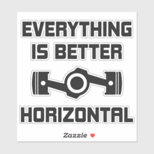 Pegatinas de vinilo con motor de boxer horizontalm