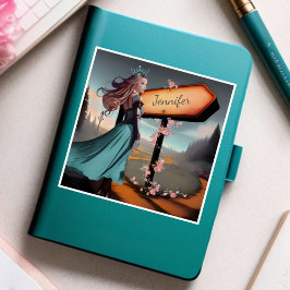 Pegatinas de vinilo de color acuático mágico de cu