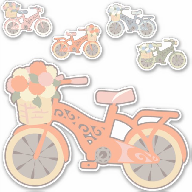 Pegatinas de vinilo de motociclismo retro (Anverso)