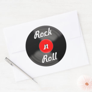 Pegatinas de vinilo de Rock Retro