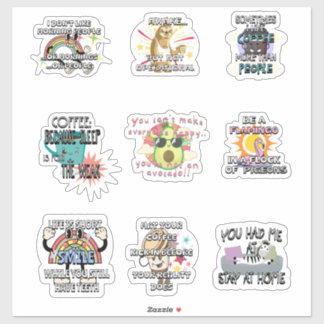 Pegatinas de vinilo divertidos y sarcásticos