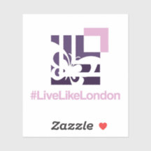 Pegatinas de vinilo LLL 3" x 3"