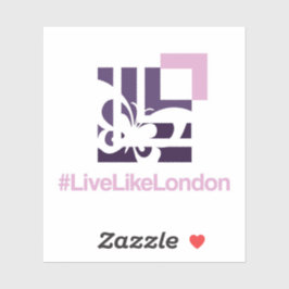 Pegatinas de vinilo LLL 3" x 3"