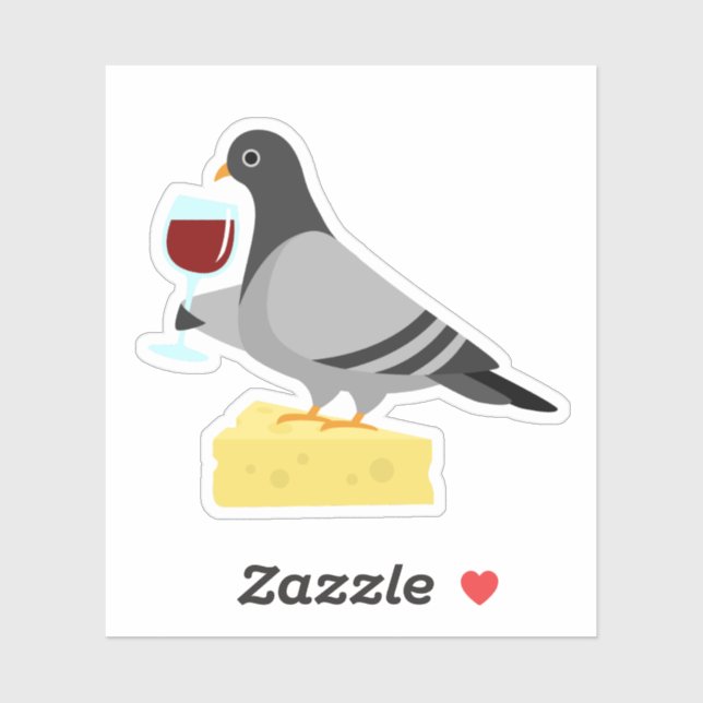 Pegatinas de vinilo para beber pichón (Hoja)