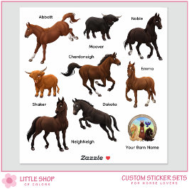 Pegatinas de vinilo personalizadas para granja de 