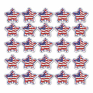 Pegatinas de vinilos con estrellas de la bandera d