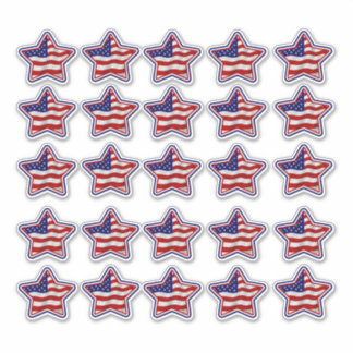 Pegatinas de vinilos con estrellas de la bandera d