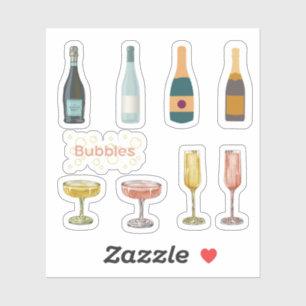 Pegatinas de vino espumoso
