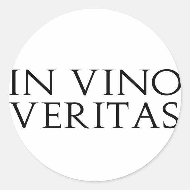 Pegatinas de Vino Veritas (Anverso)
