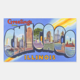 Pegatinas de Vintage Chicago Illinois