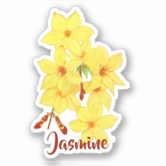 Pegatinas de Vinyl, Personalizado de flores de Jaz