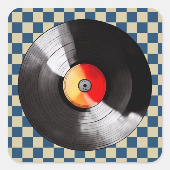Pegatinas de Vinyl Record (Anverso)