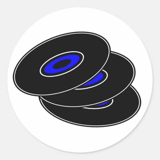 Pegatinas de Vinyl Records (Anverso)