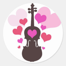 Pegatinas de Violin Love