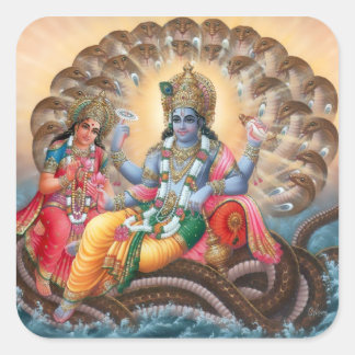 Pegatinas de Vishnu y de Lakshmi - versión 2