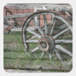 Pegatinas de volantes de vagón rústicos de estilo 