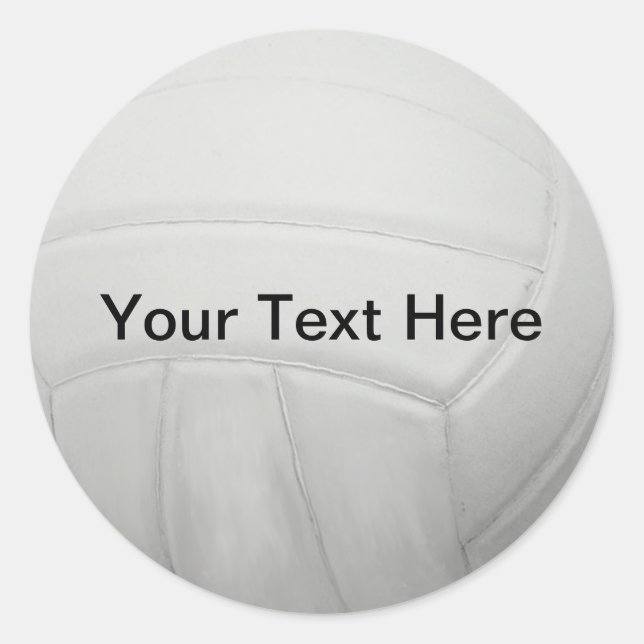 Pegatinas de voleibol personalizados (Anverso)