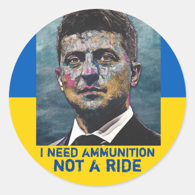 Pegatinas de Volodymyr Zelenskyy (Anverso)
