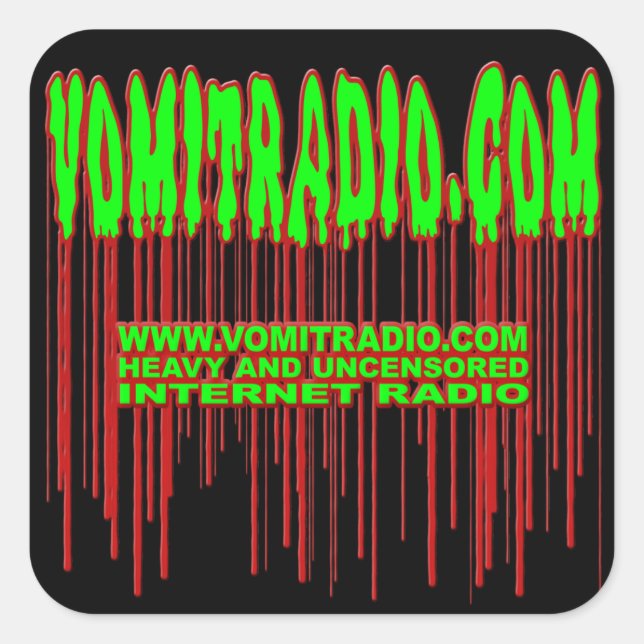Pegatinas de VomitRadio (Anverso)