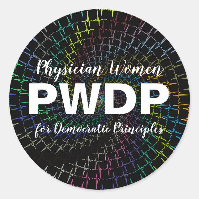 Pegatinas de vórtice vórtice de ecg de PWDP (Anverso)