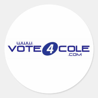 Pegatinas de Vote4Cole
