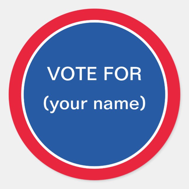 Pegatinas de voto por cuerpo estudiantil (Anverso)