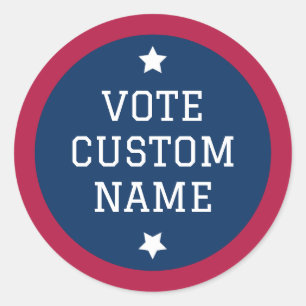 Pegatinas de voto por elección Personalizado Candi