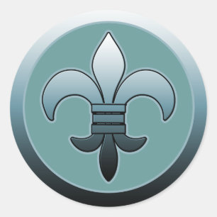 Pegatinas de Vuelo Fleur de Lis SOFT BLUE