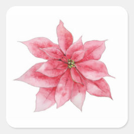 Pegatinas de Watercolor Poinsettia