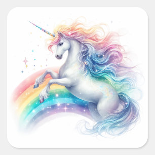 Pegatinas de Watercolor Unicornio